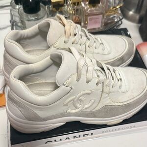 Chanel White Sneakers